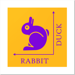 Duck Rabbit Illusion Posters and Art